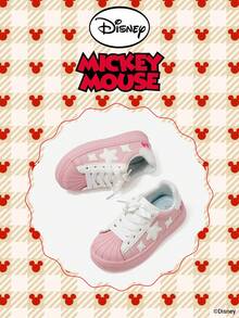 Disney 1 Pair Kids' Sneakers, Suitable For Daily Wear, Festivals, Sports, Outdoor Activities, Comfortable, Non-Slip, Durable, Breathable (Boys' Sneakers, Boys' Skate Shoes, Kids' Sports Shoes, Girls' Sneakers, Girls' Skate Shoes) - Pink - View 2