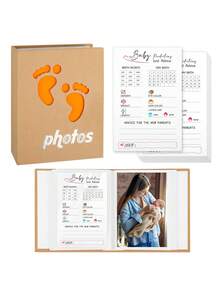 Baby Shower Prediction Cards, Baby Shower Prediction Cards Blessing Games And Guessing Activities, Photo Album Storage Box, Ideal For Newborn Souvenirs Or Gifts - Multicolor - View 1