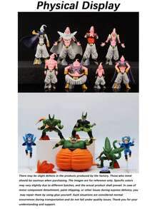 8个动漫人物PVC可动人偶，收藏模型及玩具，适合作为复活节、母亲节、父亲节、生日、周年纪念日、毕业典礼的礼物，也适合粉丝收藏、动漫主题派对道具和角色扮演。 - 彩色 - 查看 7