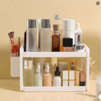 2-Tier Desktop Storage Box, Suitable For Desk Organization, Also Can Be A Gift For Teachers, Classmates And Friends