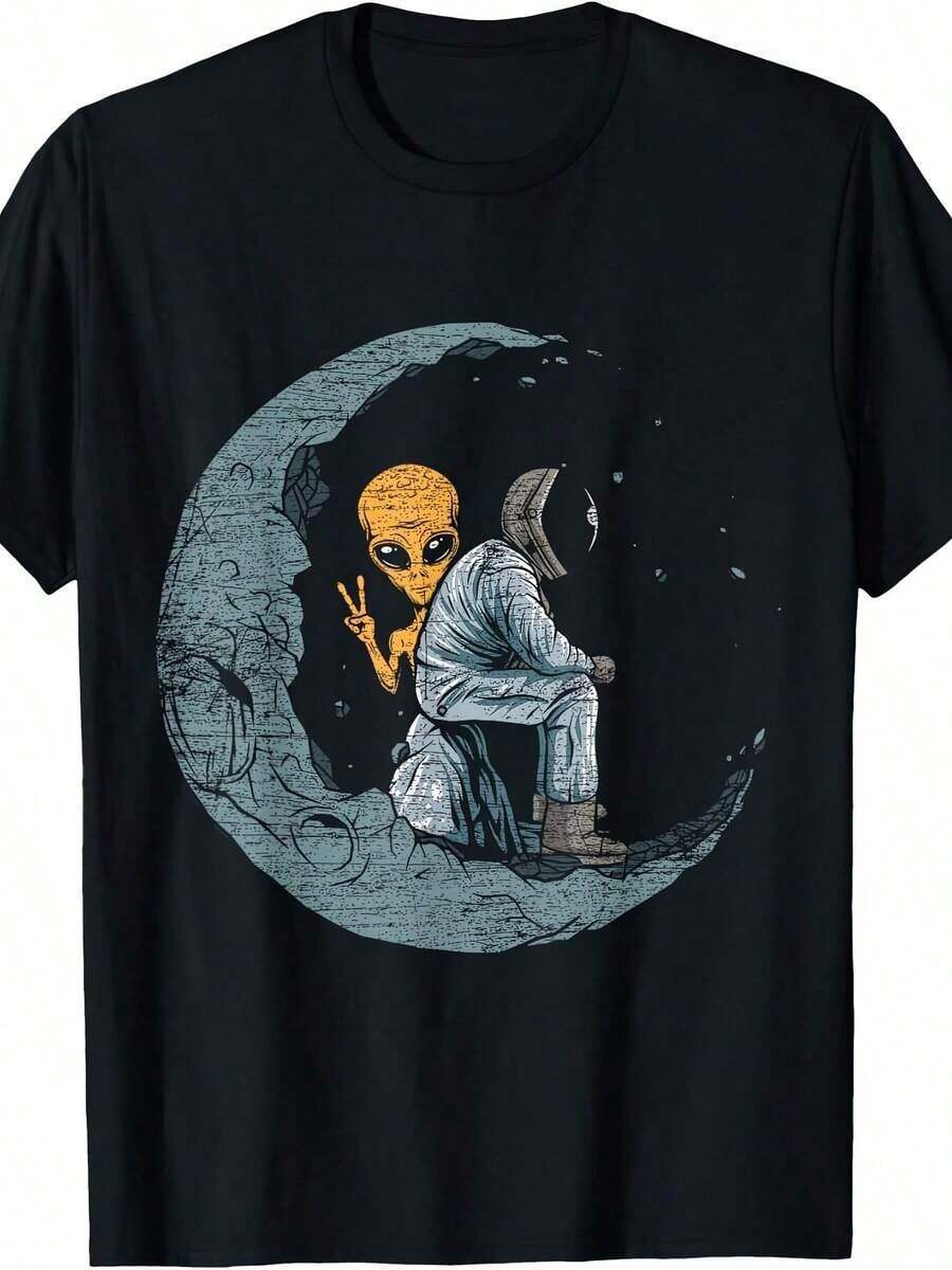 Billiards Player T-Shirt With Flag - 咖啡棕 - 查看 1
