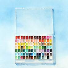 98 Color Solid Watercolor Paint Set - Professional Artist Grade, Suitable For Chinese Painting, Landscape Painting And DIY Crafts, Comes With Portable Gift Box For Easy Storage And Carrying - Sets - View 8