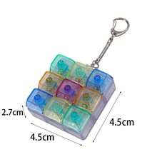 1pc Unique Keyboard Cap Finger Spinner Keychain - Mechanical Keyboard Shaped, Stress Relief, Distinctive Office Desk Toy & Small Gift - Multicolor - View 6