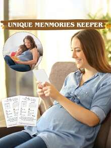 Baby Shower Prediction Cards, Baby Shower Prediction Cards Blessing Games And Guessing Activities, Photo Album Storage Box, Ideal For Newborn Souvenirs Or Gifts - Multicolor - View 6