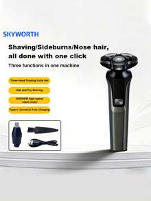 Electric Shaver, Large Capacity Battery, IPX7 Waterproof, Suitable For Both Wet And Dry Use, A Top Choice For Birthday And Graduation Gifts. Shaver, Electric Shaver, Razor, Men's Shaver, Professional Shaver, Electric Razor. - Multicolor - View 13