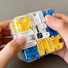 Celemela 3D Maze Cube | Maze Puzzle Integrated With Magic Cube, Toy For Concentration And Logic Training, Helps Relieve Stress And Exercise Thinking, A Refined Gift For Intelligence And Stress Relief. - Multicolor - View 2