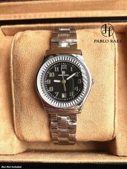  1pc Pablo Raez Captivating Women's Watch, 18K Gold Jewelry Stainless Steel Luxury Ladies Watch, Vintage Dress Watch, IPG Gold Color Non-Oxidizing, Elegant Quartz Watch, High-Quality Women's Popular Wristwatch, Graduation/Wedding Gift