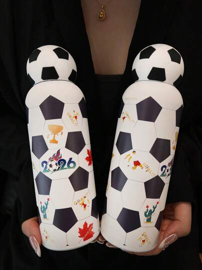 BENNY 2026 World Cup 500ml Stainless Steel Vacuum Insulated Tumbler, 10 Hours Hot, 24 Hours Cold, Leak-Proof Travel Mug With Maple Leaf, Cactus, Golden Feather, Football Pattern, Suitable For Valentine's Day, Easter, Mother's Day, Father's Day, Halloween, Christmas, Match Day Gifts