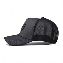 Daily Mesh Breathable Men's Baseball Cap, A Comfortable And Versatile Sun Hat Suitable For Outdoor Activities, A Gift For Friends, Men's Baseball Cap, Truck Driver Hat - màu đen - Xem 2