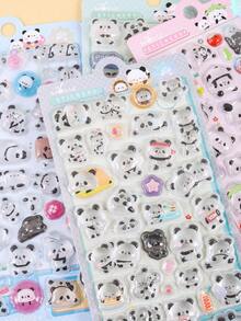 Cute 3D Panda Stickers - Cartoon Pop-Up Note Stickers. Fun, Shiny And Reusable. Perfect For Decorating Scrapbooks, Planners, Journals, Notebooks And Phone Cases. - Multicolor - View 4