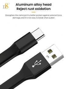 可爱钥匙扣式D8 USB-C钥匙扣数据线，10厘米短款USB-A转USB-C数据线，3A快充，480Mbps数据同步线，便携式迷你充电器，适用于移动电源，小巧精致的钥匙扣数据线，时尚百搭，适合日常使用和旅行，兼容 17/16/16 Pro/16 Pro Max/15/15 Pro/14/13/12/11/XS/XR/X/8，三星手机适用，妇女节礼物 - 彩色 - 查看 11