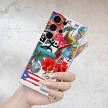Phone Case - Puerto Rico | Latin Tropical Style - Latest Model S26 | S26ULTRA | S26PLUS | Smooth And Slip-Resistant | Shockproof And Drop-Resistant, High Cost Performance - Suitable For Samsung Galaxy S25/S24/S23/S22/S21/A73/A72/A71/A55/A54/A53/A52/A51/A35/A34/A33/A25/A24/A22/A15/A14/A13/A12 UV Printed Transparent Soft TPU Protective Case, Providing Shock Protection - 混合顏色 - 查看 4