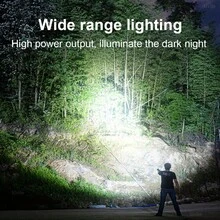 50000流明专业潜水手电筒超亮LED潜水灯18650强力50米水下照明手电筒IPX8防水 - 星星 - 查看 7