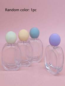1.01oz Oval Glass Perfume Bottle, Elegant Makeup Spray Bottle, Colorful Round Cap Refillable Bottle, Essential Back-To-School Item - Glass Bottle - View 7