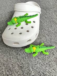 1pc 3D Crocodile Hole Shoe Charm (Shoes Not Included) - Multicolor - View 4