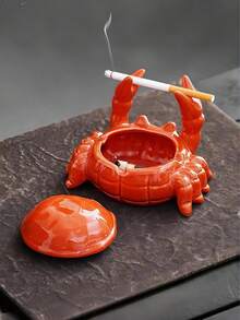 1pc Mushroom Shaped Resin Ashtray, Creative Office Living Room Coffee Table Home Decor Craft, Gift For Boyfriend On Valentine's Day, Girlfriend On Valentine's Day - Multicolor - View 1