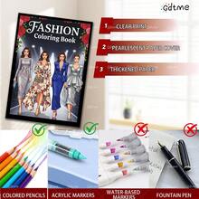 一本24页的时尚主题涂色书，采用极简美学设计，珠光纸封面。是生日、返校、妇女节、婚礼、音乐节的完美礼物，也是文具和办公用品的理想之选，A4尺寸。 - 時尚填色書 - 查看 7