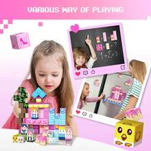 100pcs Magnetic Building Blocks Toys, Suitable For Girls 3+ Years Old, Upgraded STEM Sensory Gift, Princess Theme, Children Magnetic Play Set - Multicolor - View 4