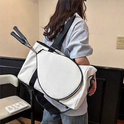 Tennis Duffel Bag With Racket Holder – Large Capacity Sports Bag For Tennis, Badminton & Travel