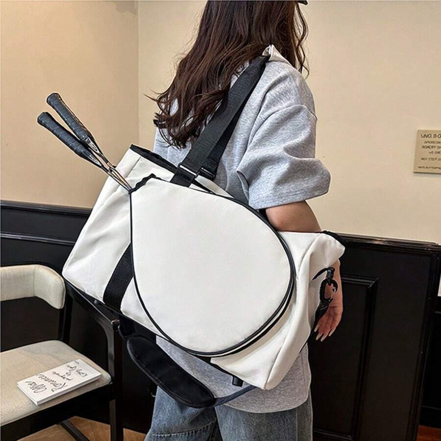 大容量网球/羽毛球运动包，带球拍隔层 - 彩色 - 查看 1