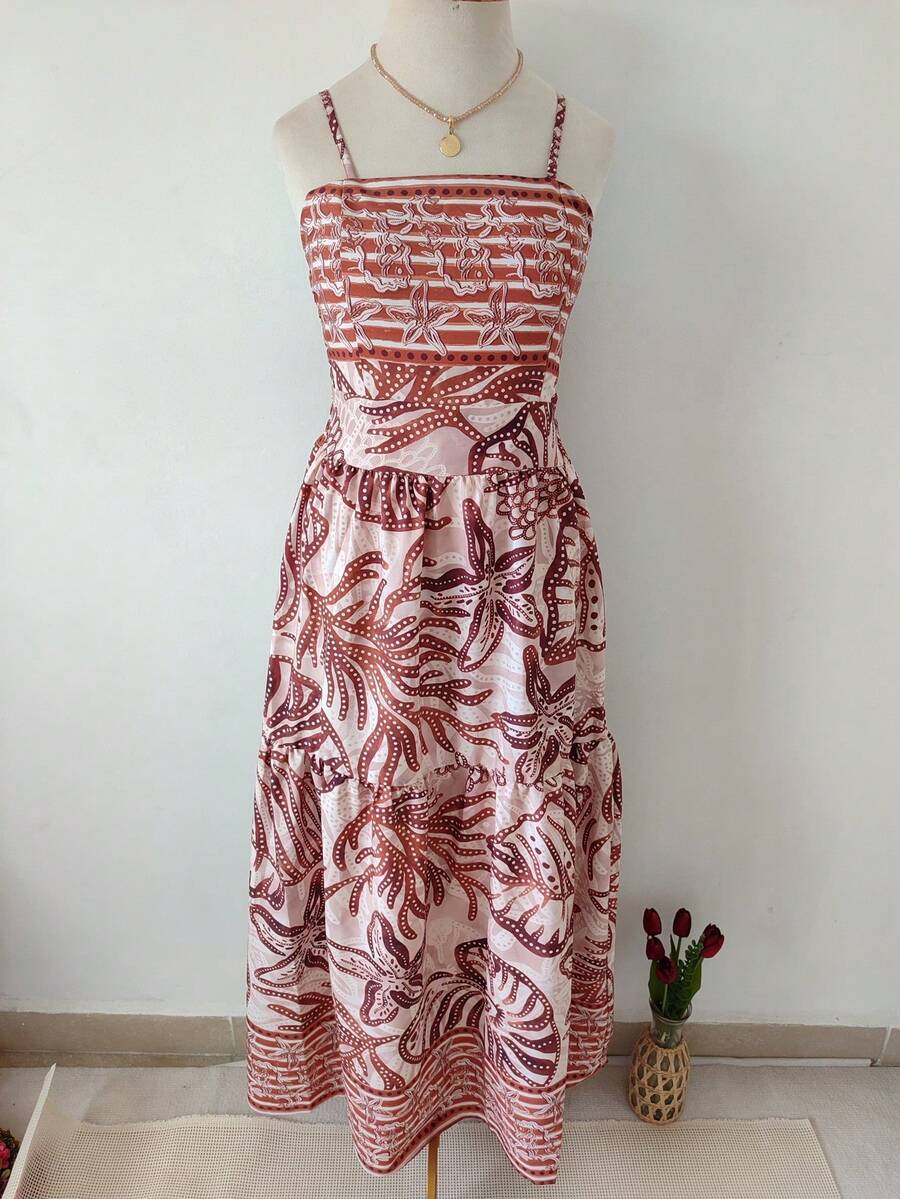 vestido longa feminina estampada com bojo tecido crepp