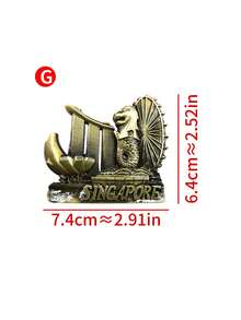 1 chiếc nam châm tủ lạnh 3D trang trí thủ công mỹ nghệ du lịch sáng tạo, nhãn dán tủ lạnh trang trí nhà cửa, nam châm trang trí kiến trúc, phong cảnh và văn hóa. - nhãn dán từ tính - Xem 18