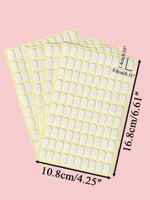 1/2/3/5/10 Sheets Double-Sided Removable Transparent Adhesive Sticker Dots, 100pcs/Sheet, For Office, Study, DIY Decoration - 100 Pieces/sheet - View 2