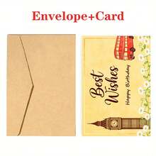 1 Carta, Carta di compleanno, Carta di amicizia per amici, Carta per il miglior amico, Buon compleanno amico, Grazie, Carta di ringraziamento, Il miglior regalo per gli amici, Regalo di compleanno ideale - Set - Visualizzare 12