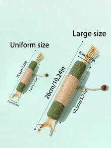 1 件猫薄荷玩具，室内猫薄荷棒玩具，猫咪咀嚼玩具，用于清洁牙齿，牙齿清洁剑麻绳玩具，咀嚼，清洁，耐用，逗弄，自娱自乐，缓解无聊，猫咪和小猫零食，猫咪牙齿玩具 - 彩色 - 查看 17