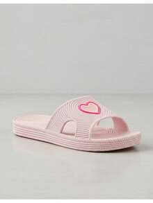 Sandalia Corazón Mujer Ligeras Chanclas Cómodas Sandalia Corazón Mujer, Dama, Ligeras, Chanclas, Cómodas, Sandalias De Baño, Café, Lila,  Azul Marino, Negro, Rosa. Estilo Tierno y Moderno. No Guardan Olores, Suela Textura Antideslizante, Tallas disponibles, Material de Alta Calidad - Café integral - Ver 6