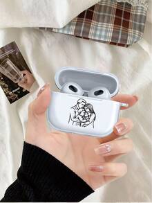 Minimalist And Warm Family Of Three Case, Transparent TPU Material, Minimalist And Practical, Suitable Compatible With Airpods 3/4/Pro/Pro2/Pro3, A Birthday Gift For Boyfriend/Girlfriend/Friend. Low-Key And Not Flashy, With Both Quality And Warmth - Clear - View 1