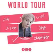 Soporte acrílico de doble cara/decoración de escritorio "¿Estás ?" / "HAZLO" de JIMIN, regalo exclusivo para fans - Multicolor - Ver 33