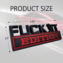 IT Edition Emblem Car Exterior Emblems Badge 3D Sticker Decal -IT Edition Emblem 3D Fender Badge Decal 3D Fender Badge Decal Car Truck Replacement Fit For All Cars - Đen Đỏ - Xem 2
