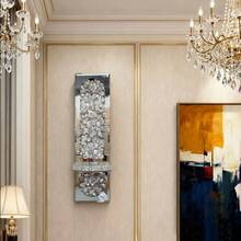 2pcs Candle Wall Lamps, 2 Small Gold Candlesticks As A Gift, Gorgeous Silver Mirrored Wall Lamps For Home Use, Suitable For Living Rooms And Dining Rooms, Glass Candlestick Wall Decorations, Ideal For Easter Decorations, Mother's Day Decorations, And Party Atmosphere Lighting - 定制滿鑽銀 - 查看 4