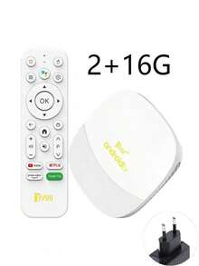 Q96 OHP TV98 ATV Max 安卓 14 电视盒，全志 H313 芯片，支持 WiFi 6、4G/5G、蓝牙、8K、4K AV1 全高清智能媒体播放器，具备语音控制和手机屏幕镜像功能，适合家庭使用 - 白色 - 查看 16
