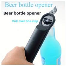 3-In-1 Adjustable Multifunctional Kitchen Tool, Magnetic Can Opener, Bottle Cap Spinner With Flexible Sliding Gear, Easy To Grip, Stainless Steel Material - Magnetic Bottle Opener Milky W - View 8