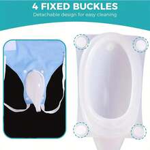 Reusable Urine Pot For The Elderly And Adults - Portable And Comfortable To Wear Leak-Proof Panties With Silicone Belt And Urine Collection Bag, Breathable Soft Care - Màu xanh nhạt - Xem 3