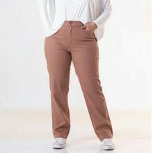 Women's Plus Size Wide Leg Jeans, Sizes 46 To 54, Very High Quality - Bronce - Ver 2