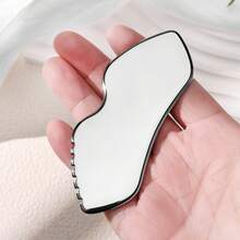 Stainless Steel Massage Board, Facial Beauty Eye Scraping Gua Sha Board, Unblocking Full Body Relaxing Multi-Function Gua Sha Tool - Silver - View 6