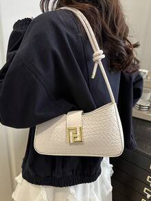 Luxury-Style Single Shoulder Handbag With A Sleek Design - 2026 New Model - Luxury Women's Modern Style Bag - White - View 5