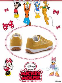 Disney 1 Pair  Collaboration Children's Sneakers, Suitable For Daily Wear, Festivals, Sports, Outdoor Activities, Comfortable, Non-Slip, Breathable (Boys' Sneakers, Boys' Skate Shoes, Children's Sneakers, Girls' Sneakers, Girls' Skate Shoes) - Yellow - View 3