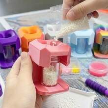 Diamond Painting Drill Funnel Tool - Fits Small Round Containers & Bottles (4.6cm/1.38in & 4.9cm/1.93in Height) - Essential Diamond Painting Accessory - Black - View 8