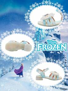 Disney Frozen Licensed 1 Pair Children's Princess Sandals, , Anna, Arendelle Princess Sandals, Suitable For Daily, Festival, Sports, Outdoor Wear, Comfortable, Non-Slip, Breathable - Baby Blue - View 4