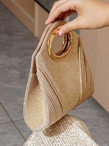 Fashion Sparkling Crystal Rhinestone Clutch Purse, Luxury Shiny Rhinestone Evening Handbag For Prom, Party, Ball, Birthday Celebration, Bridal Clutch, Perfectly Matching With Bridal Party, Prom Bag For Party.Elegant Sparkling Evening Purse For Women, Crystal-Detailed Hand-Held Clutch With Radiant Shine, Versatile Formal Bag For Weddings, Proms And Black-Tie Events.Sparkling Evening Purse, Crystal Clutch Bag, Formal Handbag, Wedding Purse, Prom Clutch, Black-Tie Event Bag, Radiant Clutch, Elegant Night Bag, Versatile Clutch, Celebration Accessory, Women's Formal Bag, Party Purse, Shimmer Bag, Gala Clutch, Special Occasion Bag.Christmas,Christmas Gifts,Gifts For Women,Crossbody Bags For Women,Purses,Purses And Bags Women,Makeup Bag,Bags For Women,Shoulder Bag,Carteras Para Mujer,Christmas Bags,Carteras Para Mujer,Mom Gifts,Makeup Bag,Personalized Gifts,Teacher Gifts,Teacher Christmas Gifts,Totes Bags For Women,Purses And Bags Women,Purses And Bags.Auspicious New Year Gifts - 金色 - 查看 2