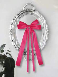 1Pc 5.5 Inch Hair Bow Fashionable Teens Girl Tassel Ribbon Bowknot Hair Bows With Clips With Small Long Tail For Festivals Party - A - View 16