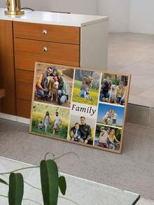 Tranh ghép ảnh tùy chỉnh trên vải canvas, trang trí tường kỷ niệm gia đình cá nhân hóa, kèm khung bền chắc, in chất lượng cao, thích hợp sử dụng trong nhà, hoàn hảo cho phòng khách, hiên nhà, sân vườn, trang trí tường ảnh, trang trí phòng, tranh nghệ thuật treo tường hiện đại. - Nhiều màu - Xem 3