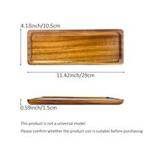 Einzigartige asymmetrische Holztabletts, asymmetrisches Design, geeignet für Kaltplatten, Käse, Obst, Sushi und Heimdekoration - massive Holz Lebensmittel Präsentationstabletts, ideal für Zuhause, Restaurant und Outdoor Camping, Servierplatten, Küchenutensilien, perfektes Einweihungs- oder Neujahrgeschenk, geeignet für verschiedene Anlässe, ganzjährig - Braun - Übersicht 18