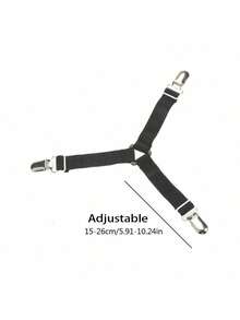 1/4pcs Metal Bed Sheet Clips, Adjustable Anti-Slip Mattress Fasteners - New Practical and Portable - View 2