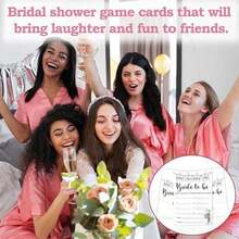 Bridal Shower Games, Party Decorations Favors For Bridal Shower Bachelorette Engagement Party, Wedding Reception Games, Minimalism How Old Was The Bride-To-Be Cards For 30 Guests -01 - 如圖所示 - 查看 5