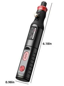可充電便攜式電動拋光機套組，迷你電動研磨機，3段可調速，適用於拋光、雕刻與DIY手工項目 - 電磨機 - 查看 3